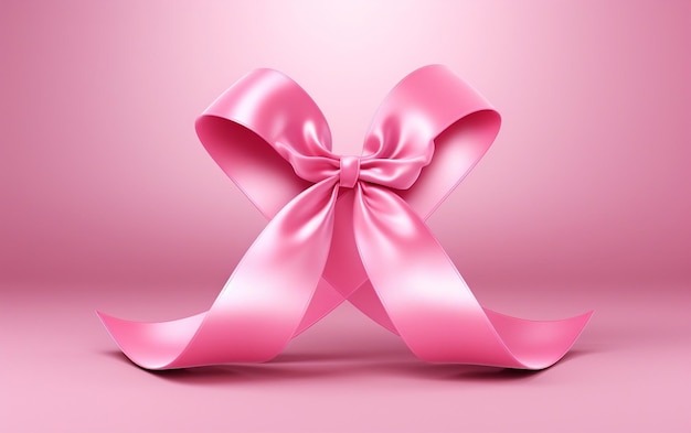 Pink Ribbon for Breast Cancer Awareness Generative AI