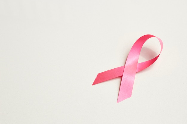 Pink ribbon. Cancer concept