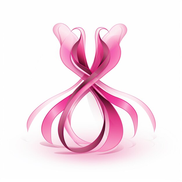 Photo pink ribbon for life and love