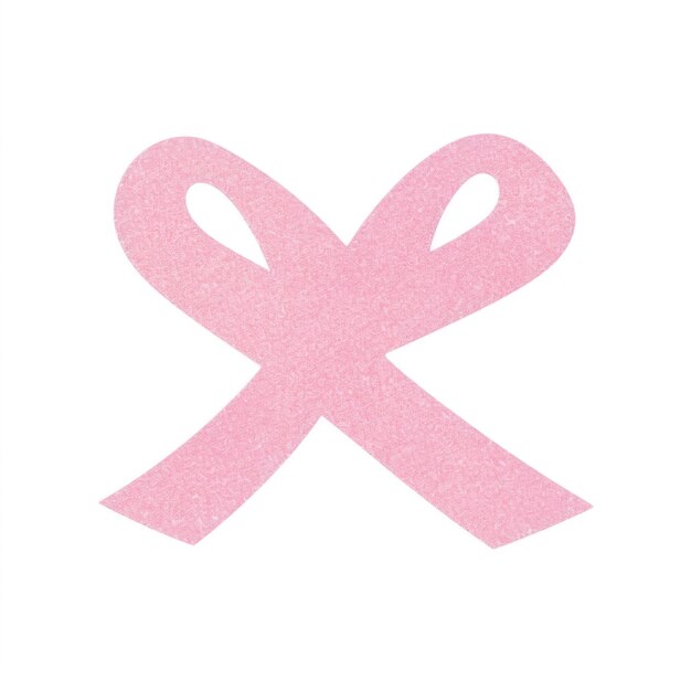 Photo pink ribbon paper white background accessories