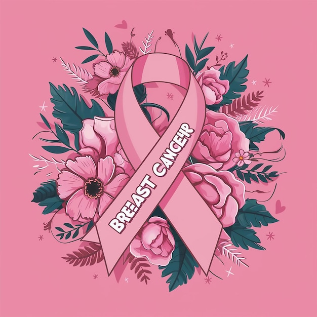 a pink ribbon with the words best care for the best care