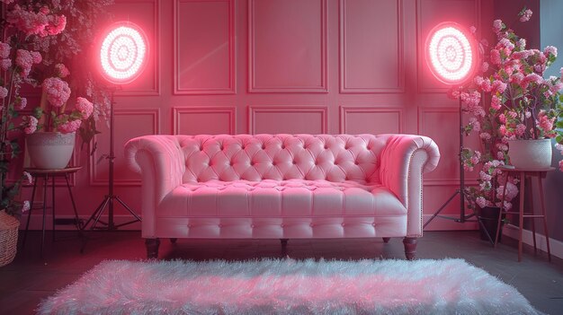 Pink Room with a Pink Sofa