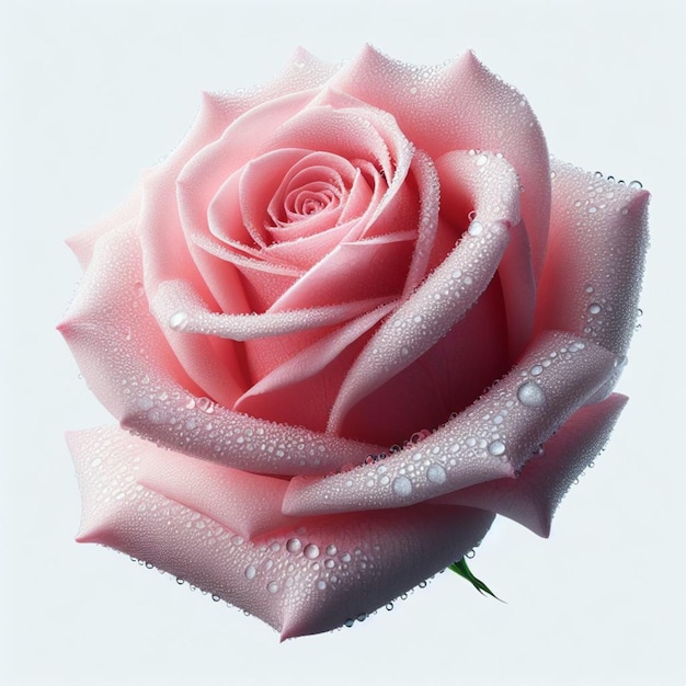 pink rose flowers isolated on white background for love wedding and valentines day