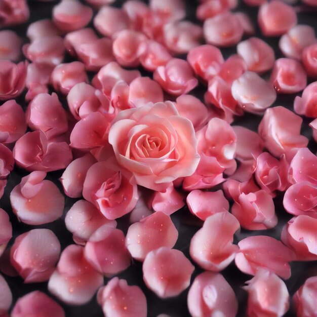 Photo a pink rose with the word  hibiscus  on it