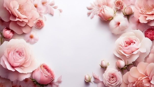 a pink rose wreath is decorated with pink roses