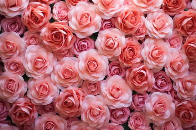 Pink roses background