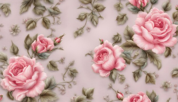 pink roses on a pink background