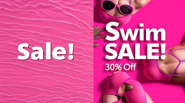 a pink sale poster for sale with a woman wearing pink shoes