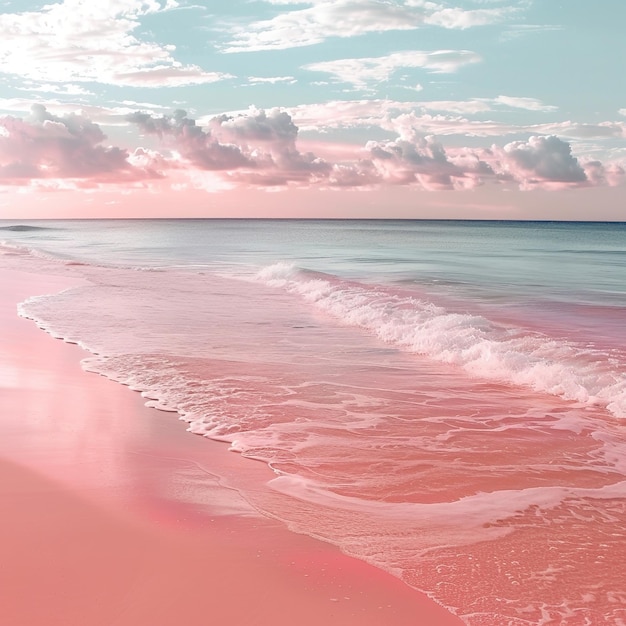 Pink sand beach