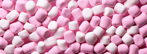 pink shape background made of marshmallows in the style of berrypunk