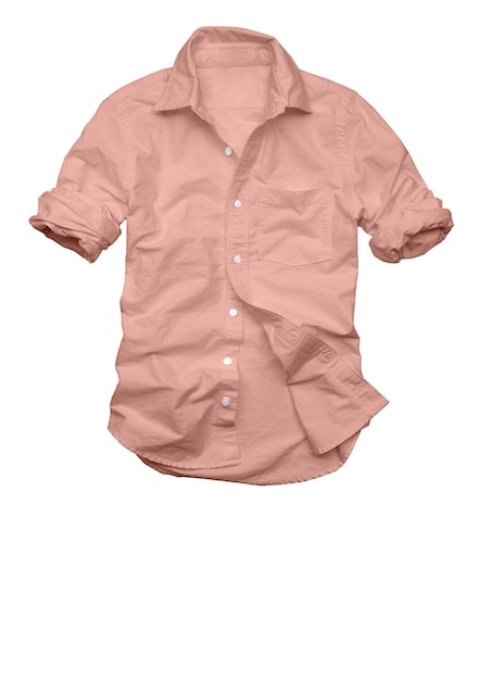 Photo a pink shirt is hanging in front of a white background