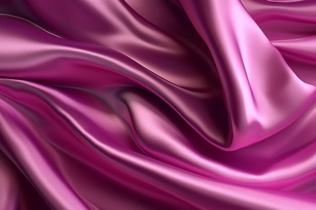 Pink silk fabric that is soft and soft.