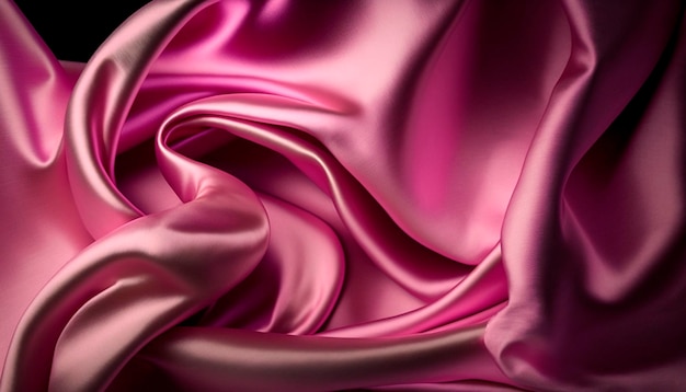 A pink silk fabric with a soft and soft feel.