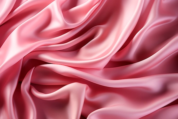 Pink silk texture abstract background Generative AI