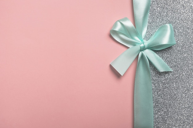 Pink and silver gift shiny gift card background