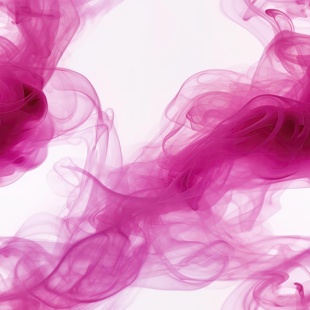 Pink Smoke On White Background Seamless Background Generative AI