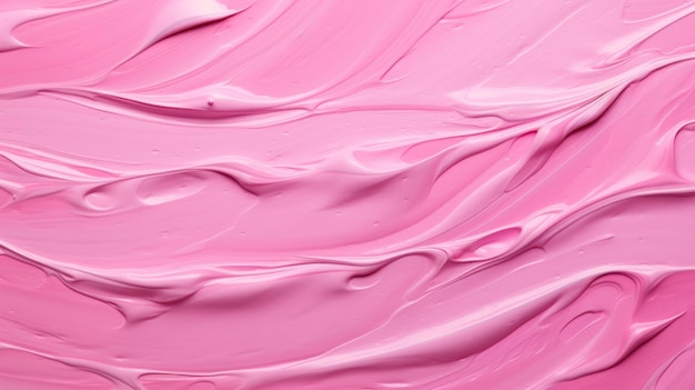 Pink smooth paint texture closeup swirl abstract background