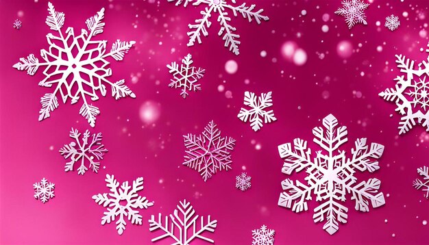 Pink Snowflakes