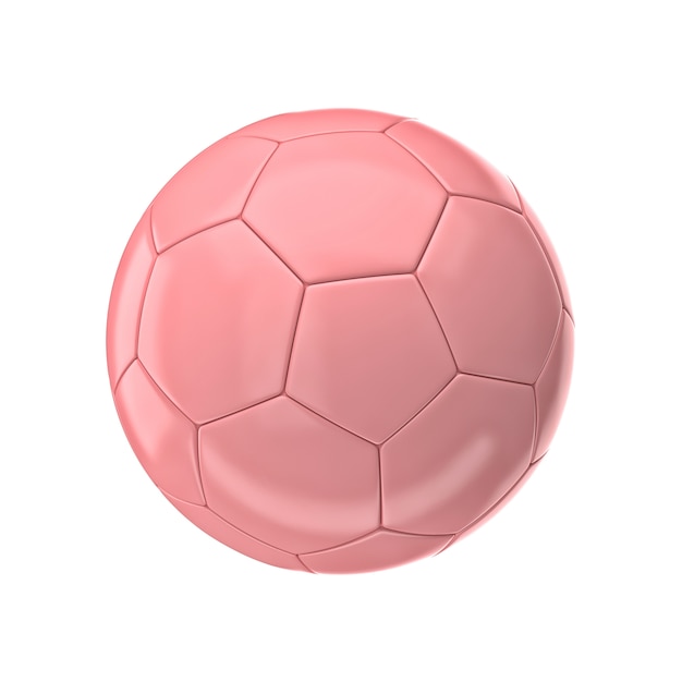 Pink soccer ball