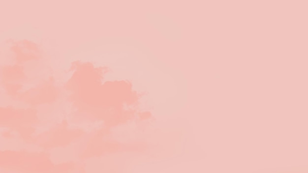 Photo pink soft pastel sky background with clouds panorama