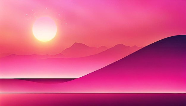 Pink Sunset Gradient