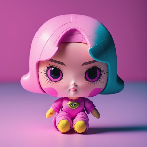 a pink toy doll