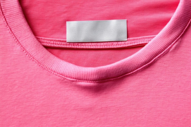 Pink TShirt Label Tag Elevating Your Look with a Touch of Femininity