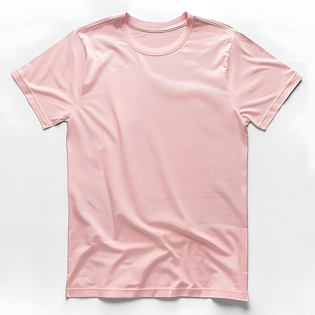 Pink Tshirt on a White Background