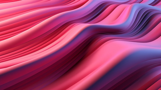 Pink Undulating lines shape a Colorful hypothetical establishment Creative resource AI Generated