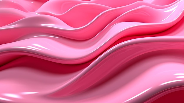 Pink Undulating lines shape a Colorful hypothetical establishment Creative resource AI Generated