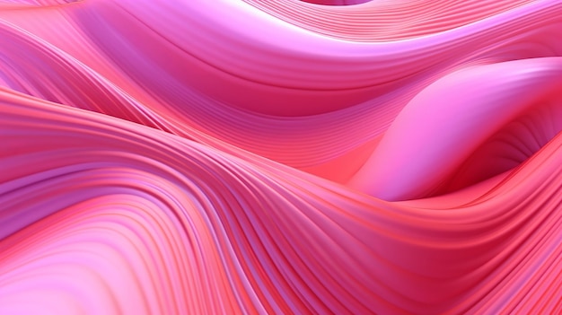 Pink Undulating lines shape a Colorful hypothetical foundation AI Generated