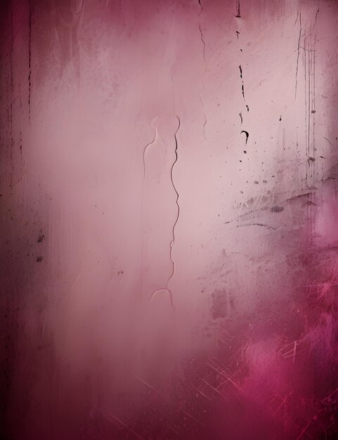 a pink wall with a crack in it that has a line on it