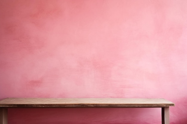 Photo a pink wall with a faint delicate mark