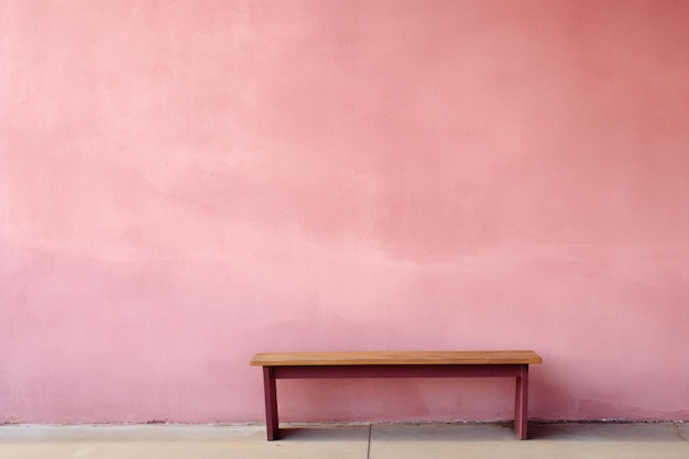 Photo a pink wall with a faint warm glow