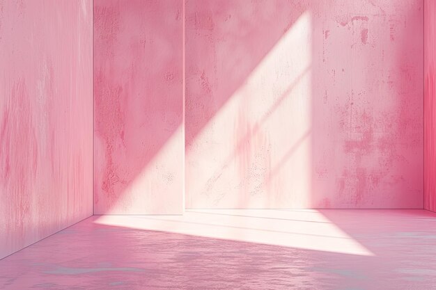 a pink wall with a light pink backdrop and a white light