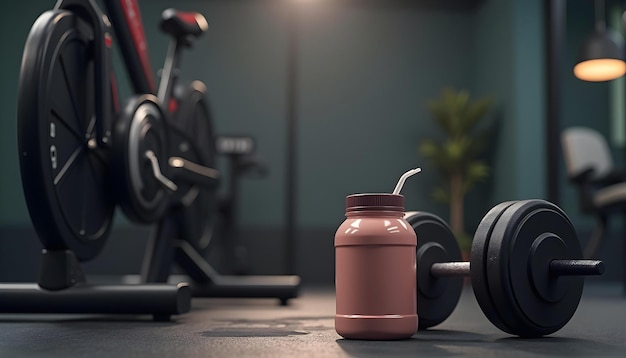 a pink water bottle and a pink bottle with the words quot gym quot on the back