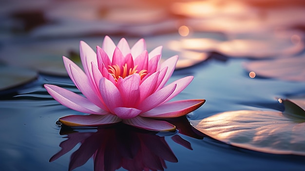 Pink Water Lily CloseUp AwardWinning Studio Photo