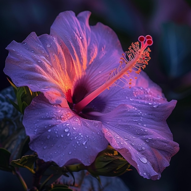 Pink water lily