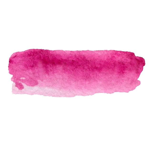 Pink watercolor brushstroke hand-drawn watercolor illustration. Design for printing, greeting cards, packaging, invitations