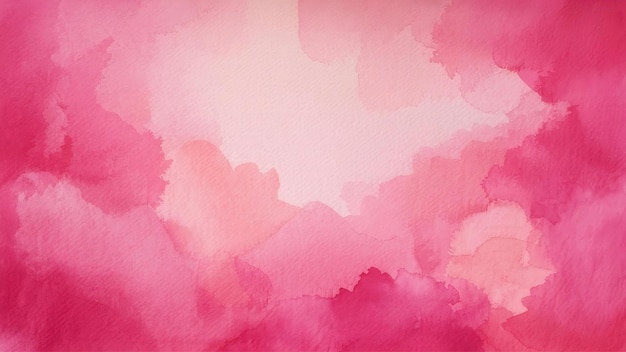 Pink watercolor painted paper texture background