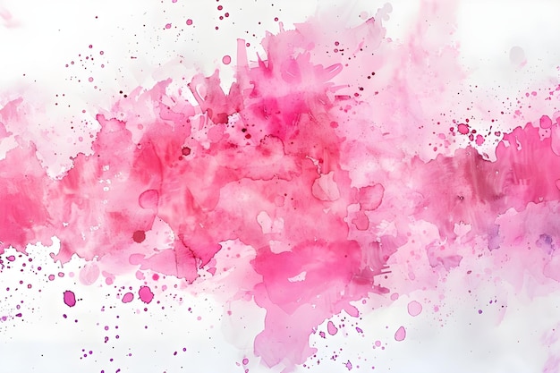 Pink Watercolor Splatter Art