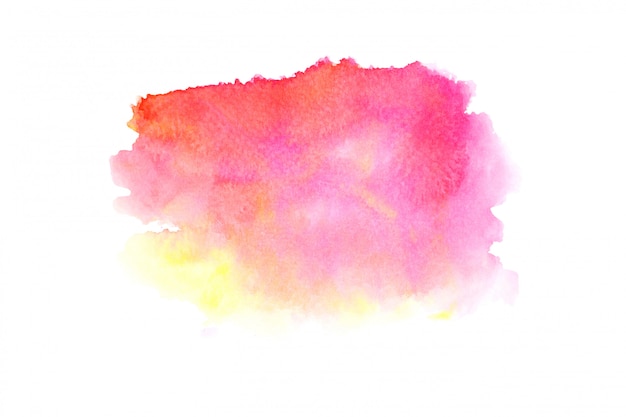 pink watercolor stain with color shades paint stroke