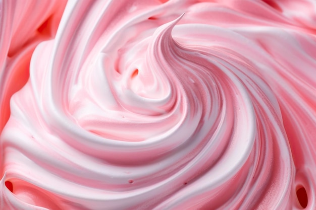 Pink whipped cream texture Generative AI