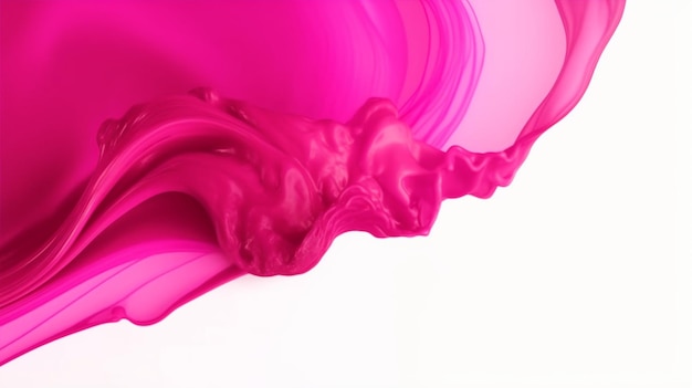 A pink and white background with a splash of paint.