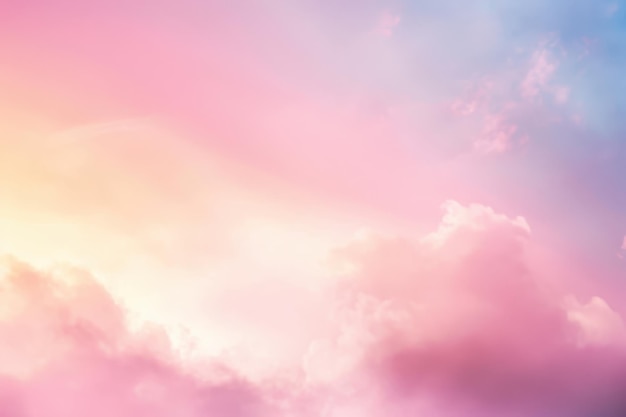 Pink and White Cloud Formation