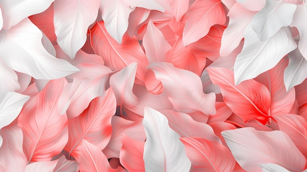 pink white etc mix colors floral leaves 3d texture on wall background wallpaper