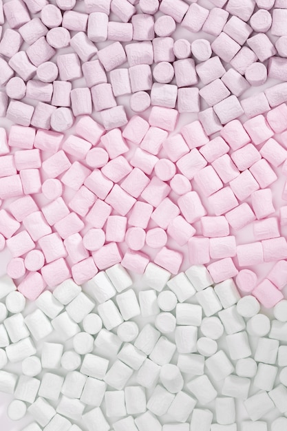 Pink, white and green Marshmallows 