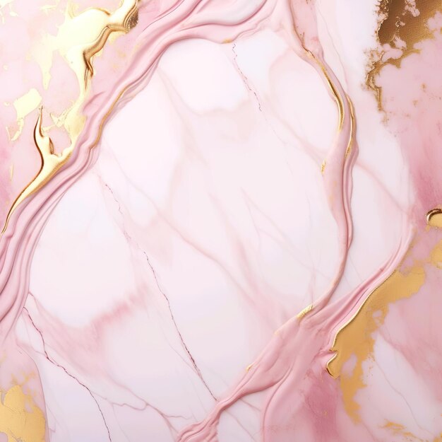 A pink and white marble with gold and pink colors background illustration