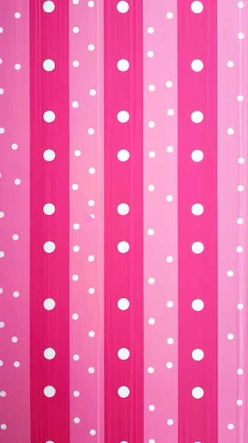 Pink and White Polka Dot Pattern