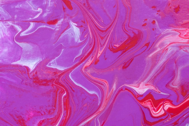 Pink white purple acrylic abstract background of the creative trend Fluidart texture